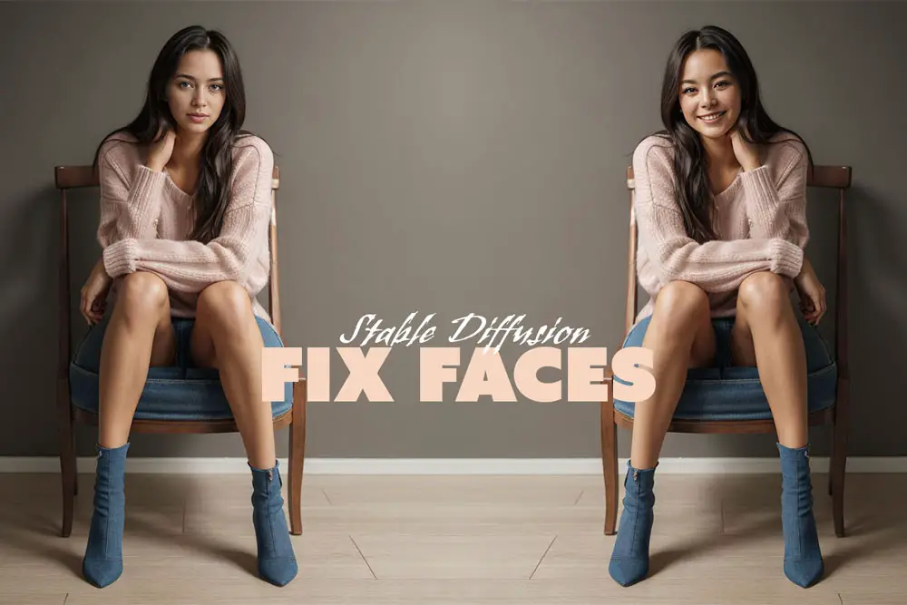 How do you fix faces in stable diffusion?