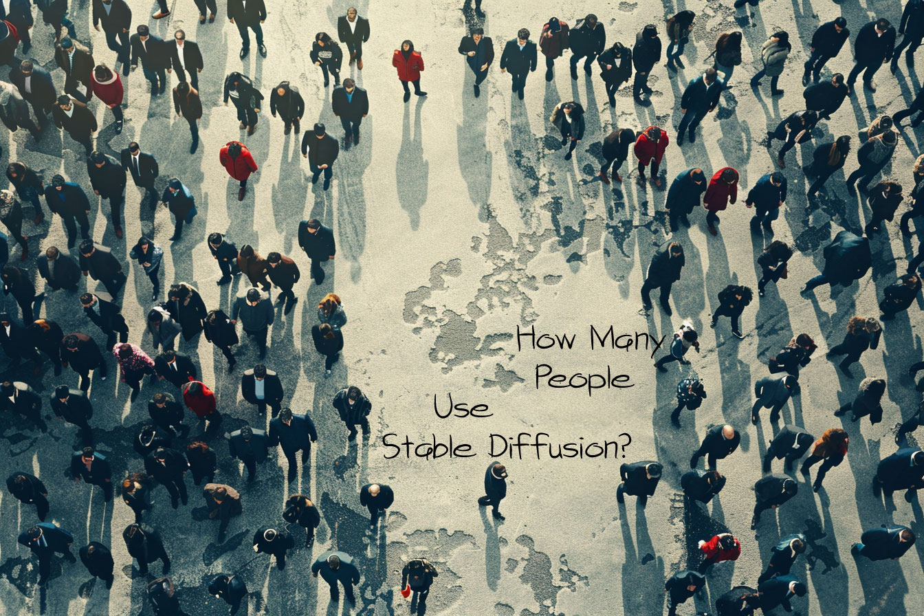 people crowding around the world - Stable Diffusion User Base
