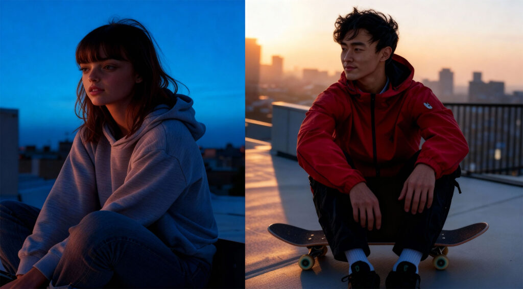 white girl and korean man from different worlds